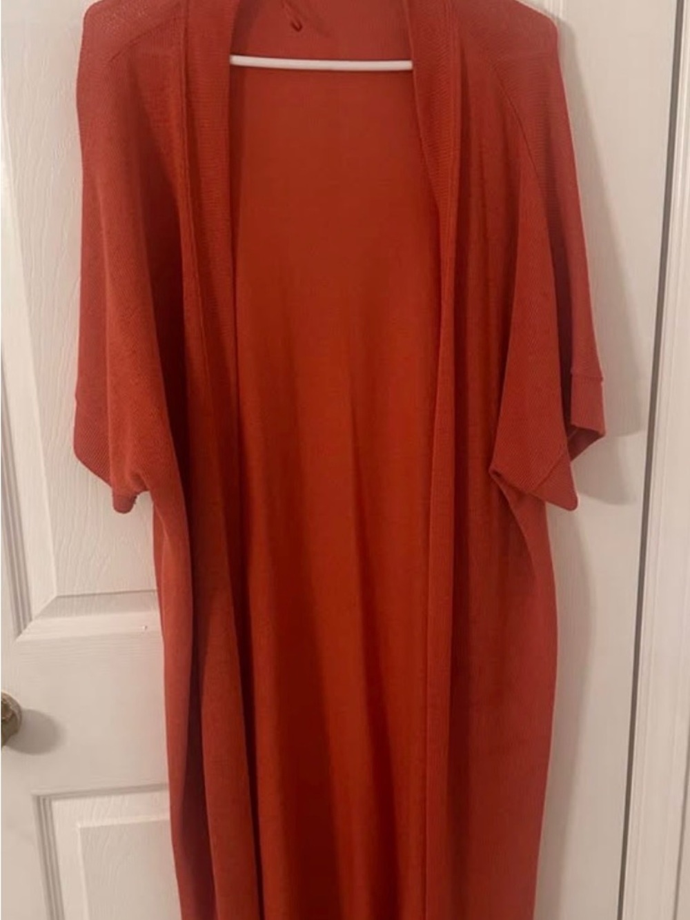 Addition Elle Rust Open-Front Duster Cape
